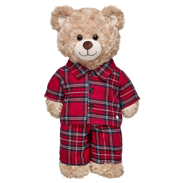 Pijama Escoses Rojo Build-A-Bear