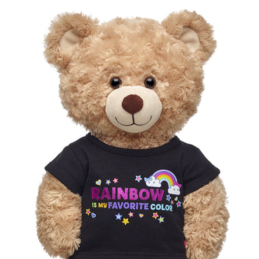 Polera Negra Arcoiris Build-A-Bear