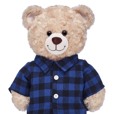Camisa A Cuadros Negro/Azul Build-A-Bear