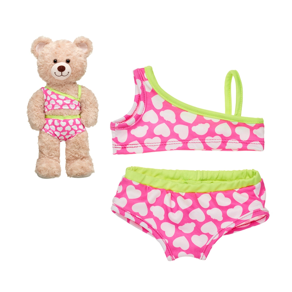 Bikini Rosa Borde Fluor Build-A-Bear Categoría: Bikini Tipo producto:  Doll Accessories