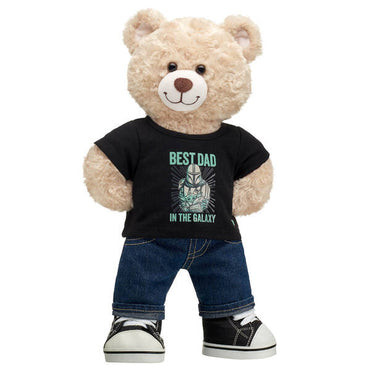 Polera Negra Best Dad Star Wars Build-A-Bear