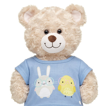 Polera Morada Conejo Y Pollito Build-A-Bear