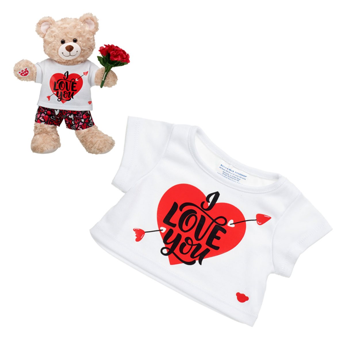 Polera I Love U Build-A-Bear Categoría: Polera Tipo producto: Doll Accessories
