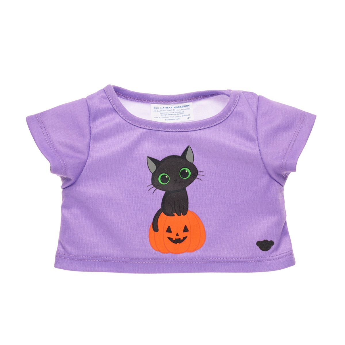 Polera Cat Negro Halloween Build-A-Bear