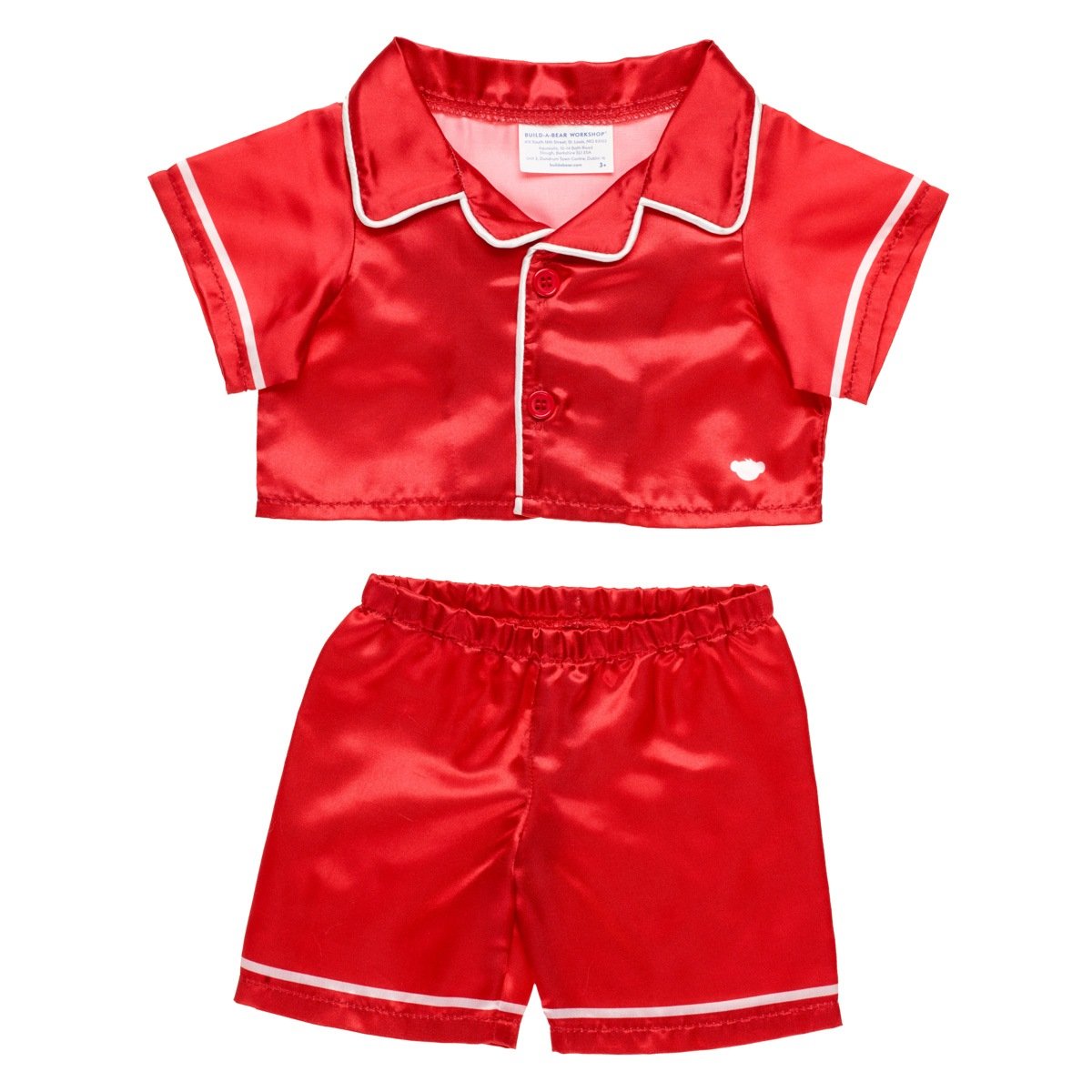 Pijama Satin Rojo Build-A-Bear | Pijama | Ropa