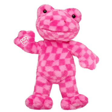 Peluche Rana Rosa Cuadros Build-A-Bear
