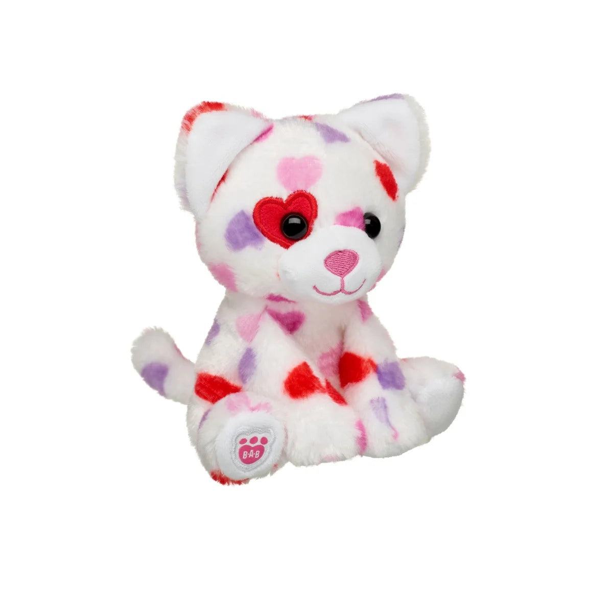 Mini Peluche Beans Gata Corazones Build-A-Bear