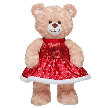 Vestido Satin Hello Kitty Rojo Sanrio Build-A-Bear