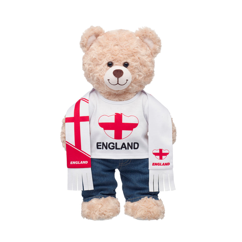 Set Polera Y Bufanda Inglaterra Build-A-Bear