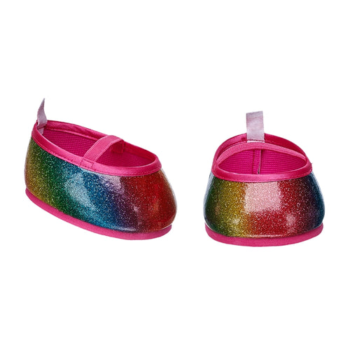 Zapatos Arcoiris Lentejuelas Build-A-Bear