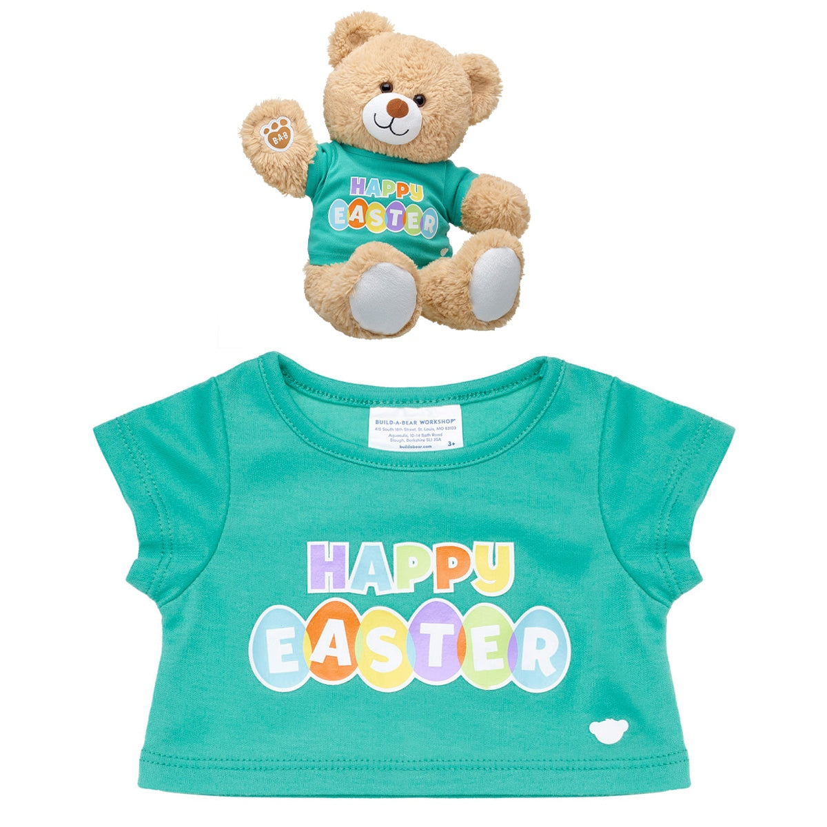 Polera Happy Easter 2021 Build-A-Bear Categoría: Polera Tipo producto:  Doll Accessories