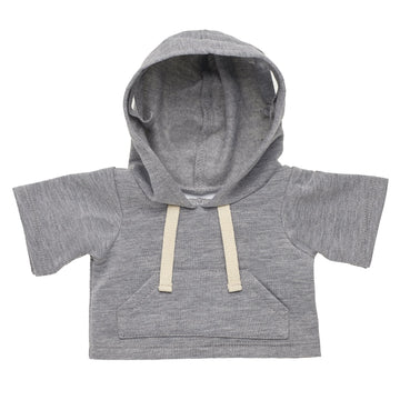 Poleron Gris Con Gorro Build-A-Bear