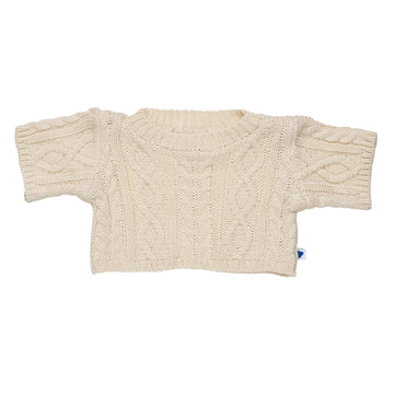 Sweater Blanco Invierno Build-A-Bear