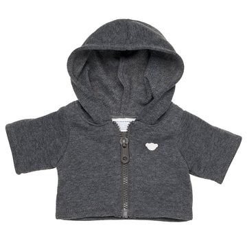 Poleron Cierre Gris Oscuro Build-A-Bear