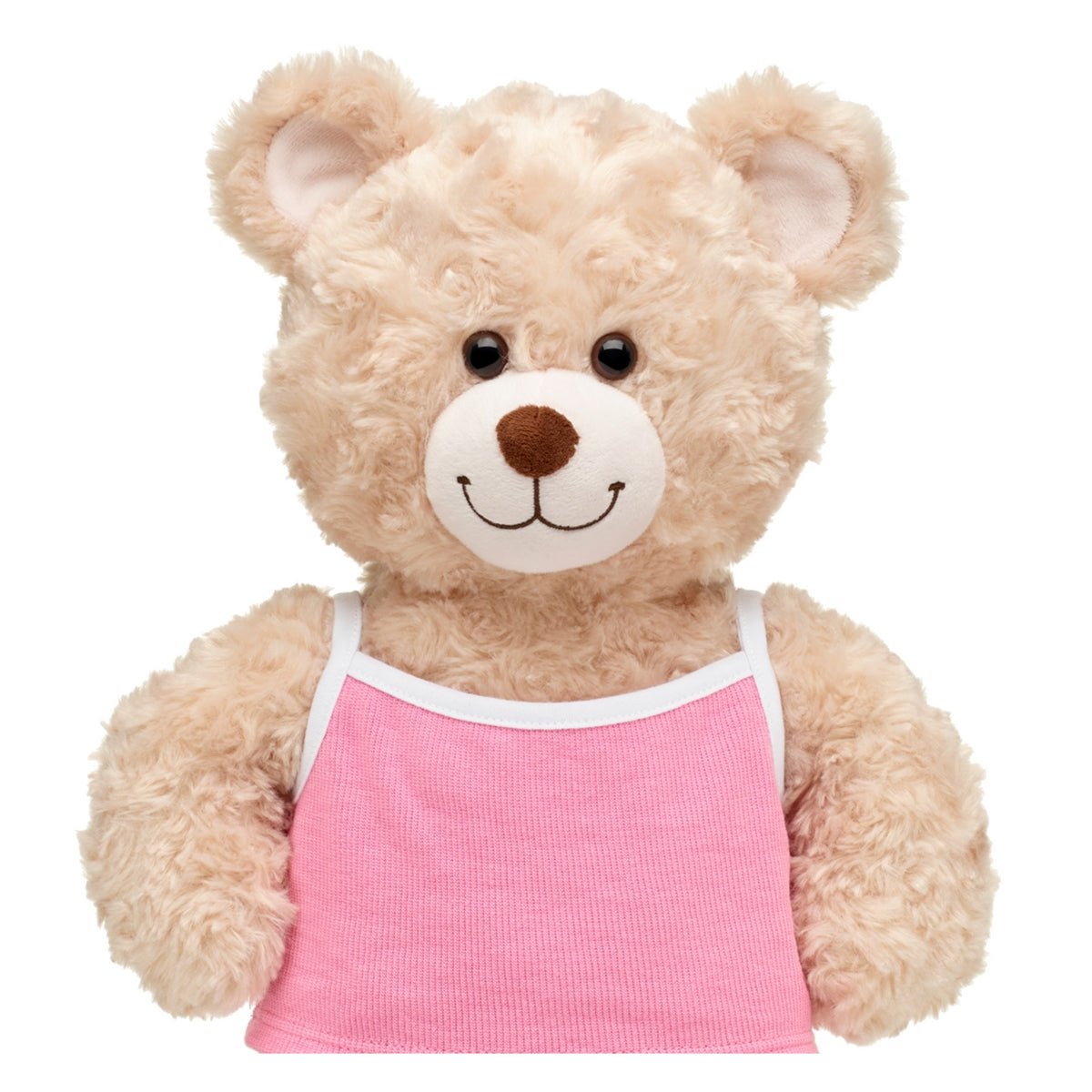 Polera Rosada Borde Blanco Build-A-Bear
