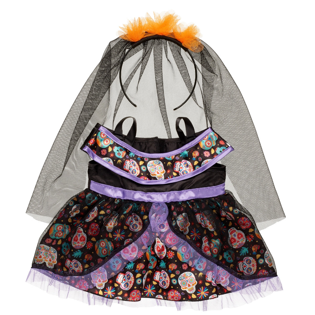 Vestido Dia De Los Muertos Build-A-Bear