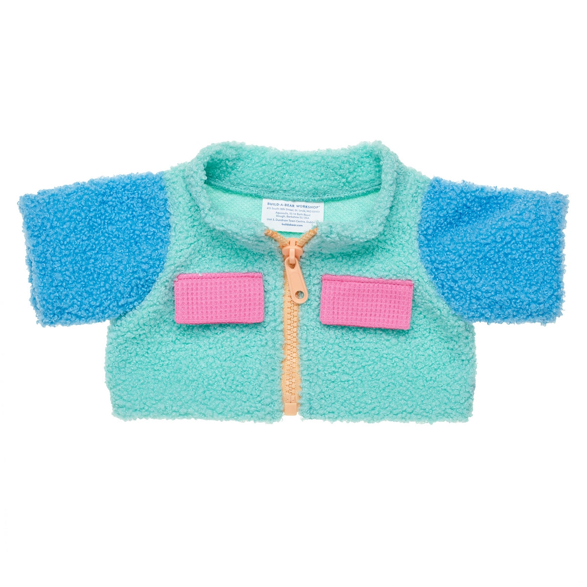 Chaqueta Sherpa Celeste Build-A-Bear
