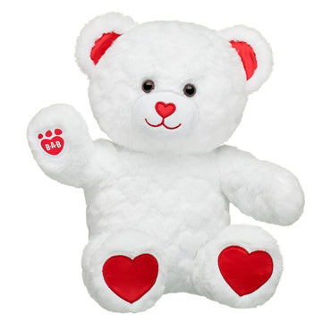 Peluche Oso Blanco Corazón  Build-A-Bear
