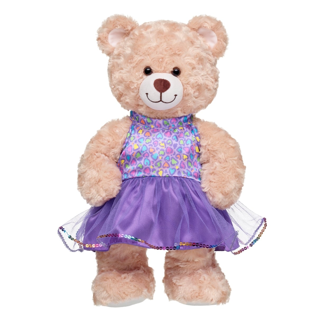 Vestido Leopardo Arcoíris Tul Build-A-Bear