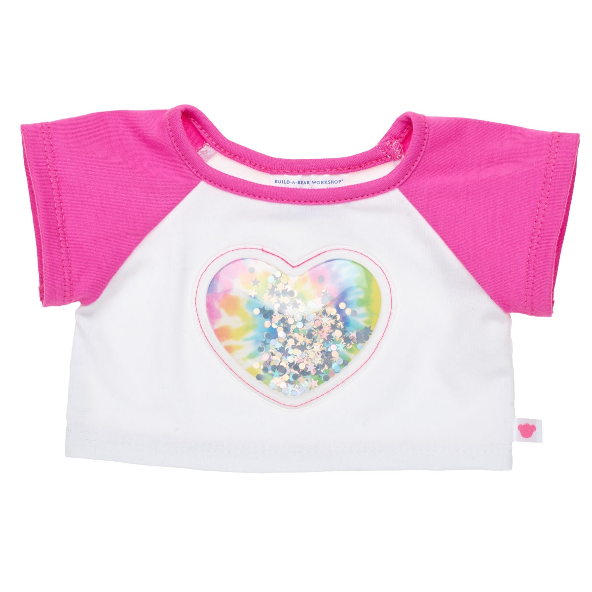 Polera Corazón Lentejuela Arcoíris Build-A-Bear