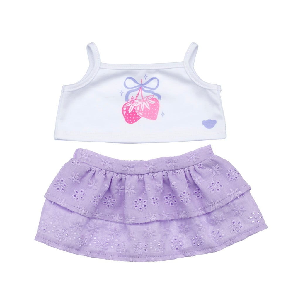 Set 2 Piezas Broderie Morado Build-A-Bear