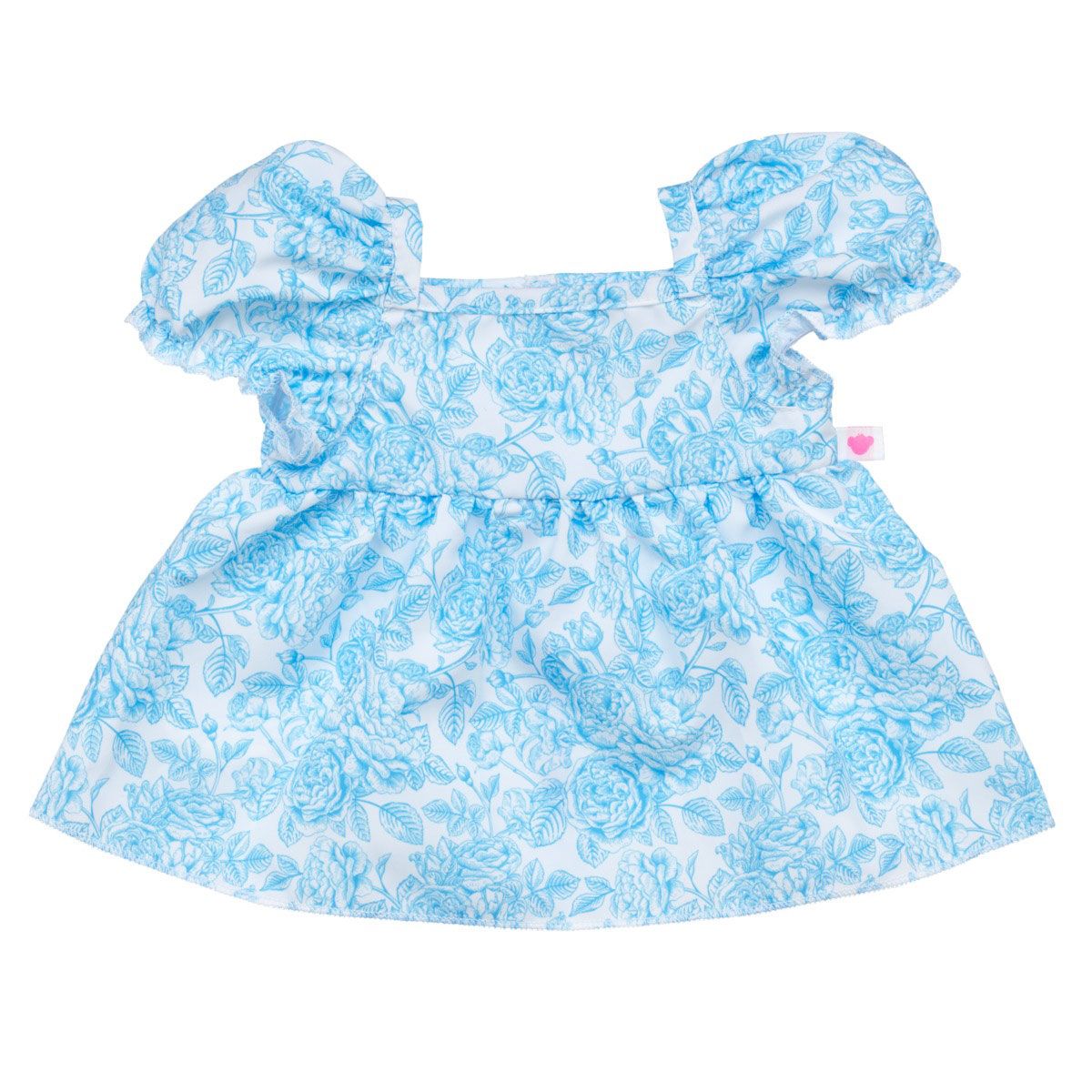 Vestido Floral Azul Build-a-bear