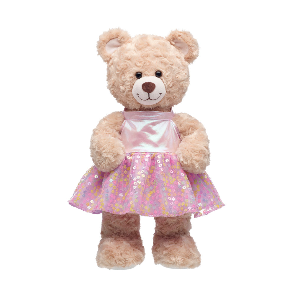 Vestido Flores Lentejuela Build-a-bear