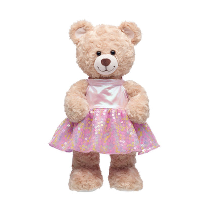 Vestido Flores Lentejuela Build-a-bear