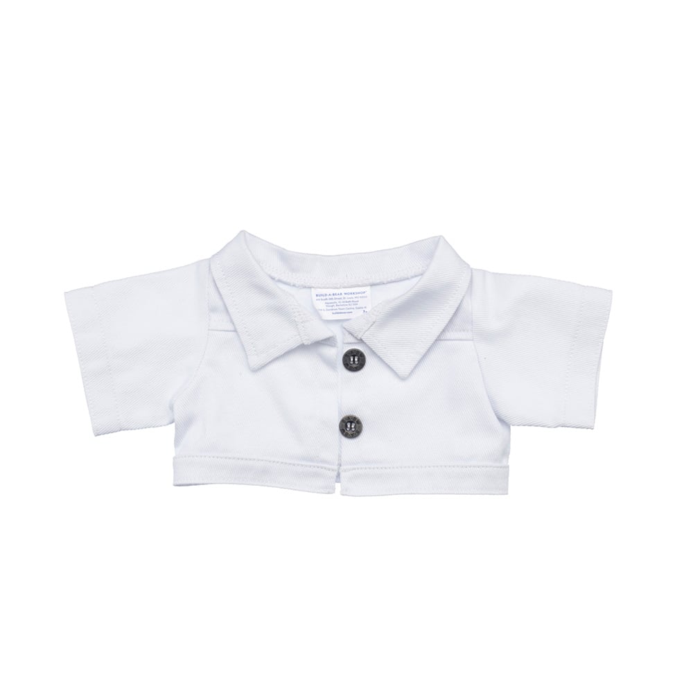 Chaqueta Jeans Blanca Build-a-bear