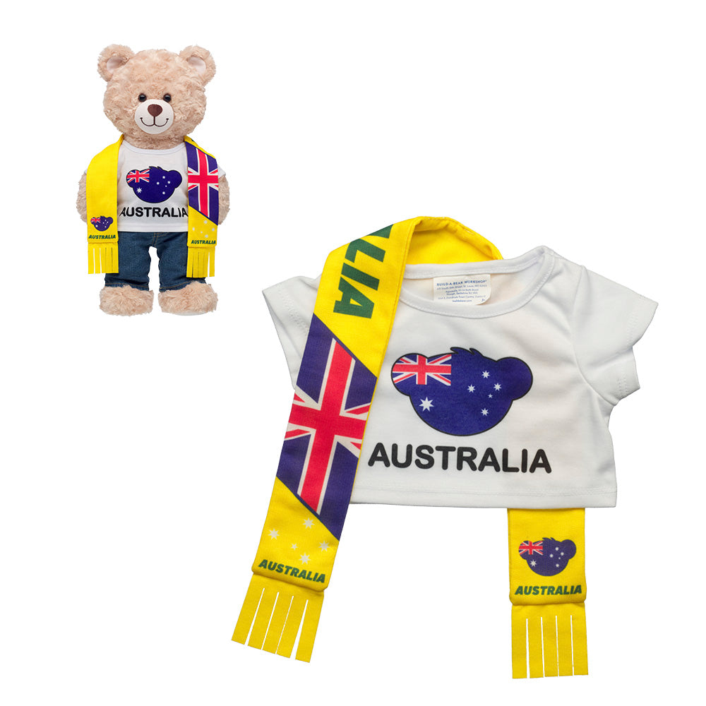 Set Polera Y Bufanda Australia Build-A-Bear