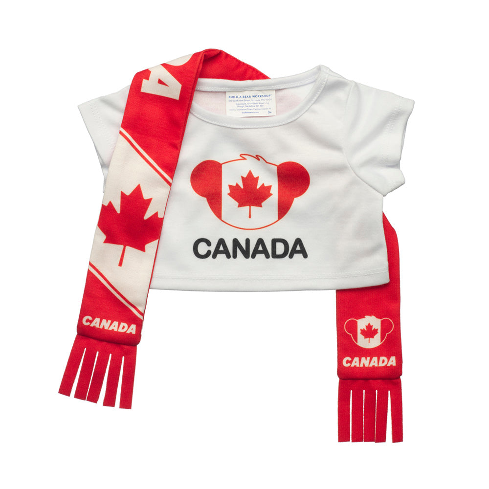 Set Polera Y Bufanda Canada Build-A-Bear