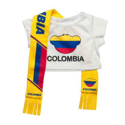 Set Polera Y Bufanda Colombia Build-A-Bear