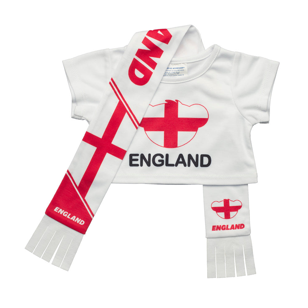 Set Polera Y Bufanda Inglaterra Build-A-Bear