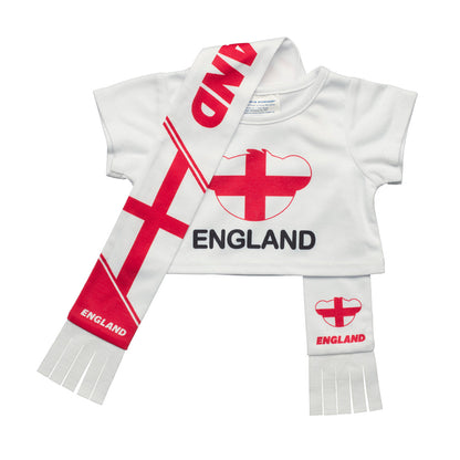 Set Polera Y Bufanda Inglaterra Build-A-Bear