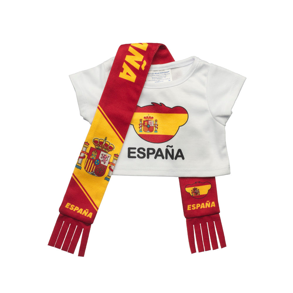 Set Polera Y Bufanda España Build-A-Bear