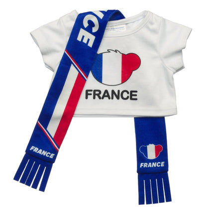 Set Polera Y Bufanda Francia Build-A-Bear