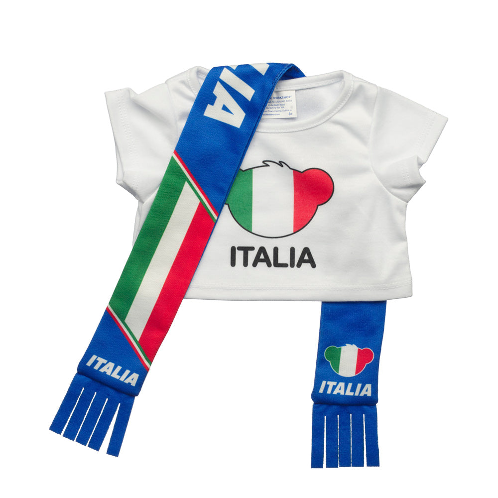 Set Polera Y Bufanda Italia Build-A-Bear