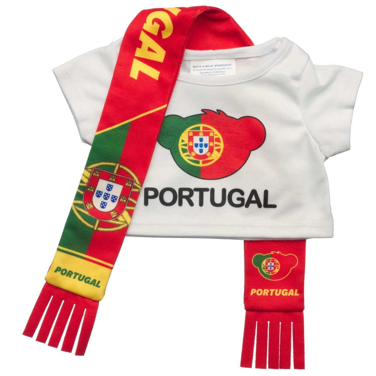 Set Polera Y Bufanda Portugal Build-A-Bear