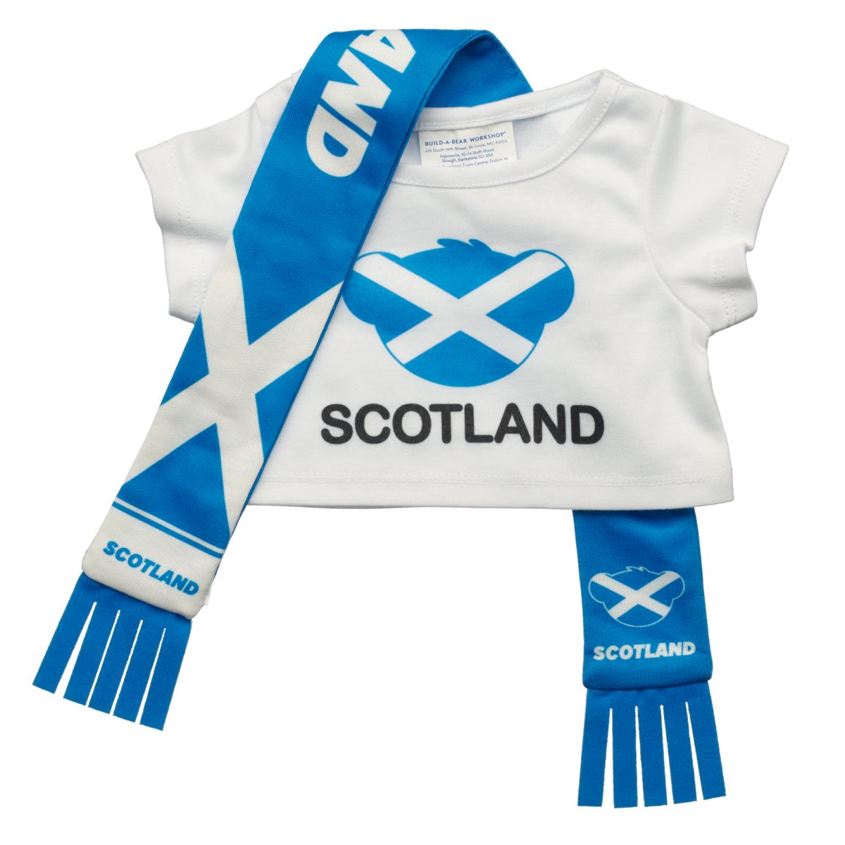 Set Polera Y Bufanda Escocia Build-A-Bear