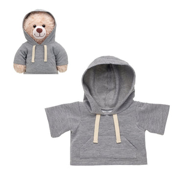 Poleron Gris Con Gorro Ii Build-A-Bear