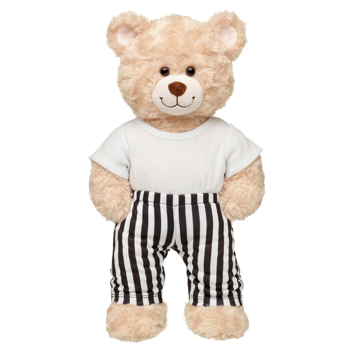 Pantalon Rayado Blanco Con Negro Build-A-Bear