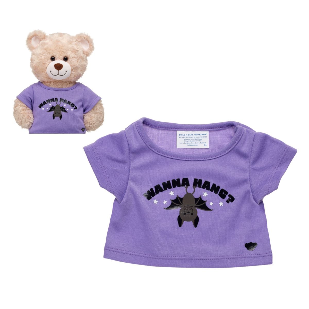 Polera Murcielago Build-A-Bear