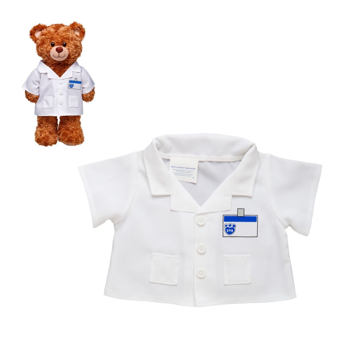 Delantal Blanco Build-a-bear