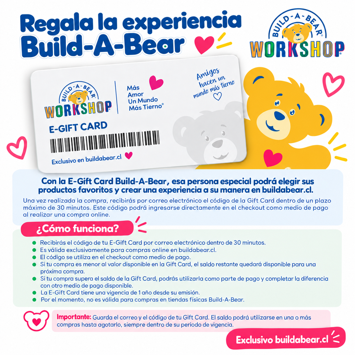 E-Gift Card Build-A-Bear $30.000